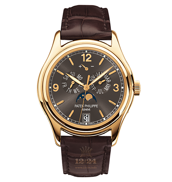 Patek Philippe Complications Watch 5146J-010 39 mm Yellow gold Case Gray Dial