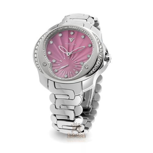 Franc Vila Tribute To Ladies Watch 80Q.SS.SP.ROS 41 mm Stainless steel Case Pink Dial