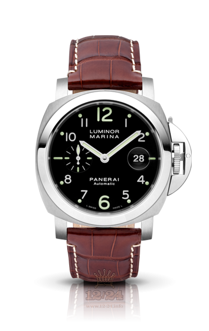 Panerai Luminor Watch PAM00164 44 mm Stainless steel Case Black Dial