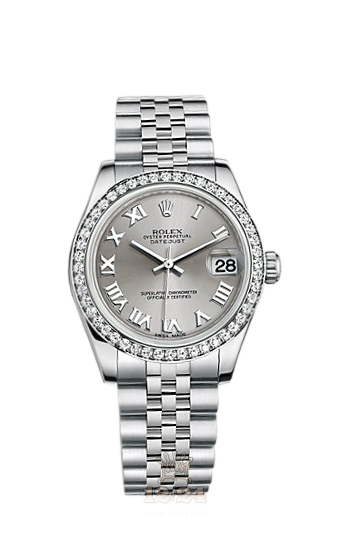 Rolex Lady-Datejust Watch 178384-0007 31 mm Steel / White gold Case Gray Dial
