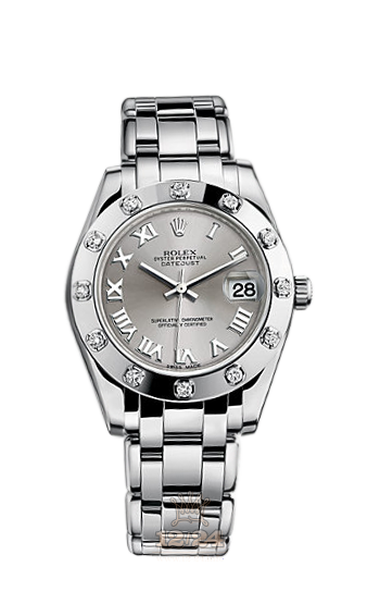 Rolex Pearlmaster Watch 81319-0019 34 mm White gold Case Gray Dial