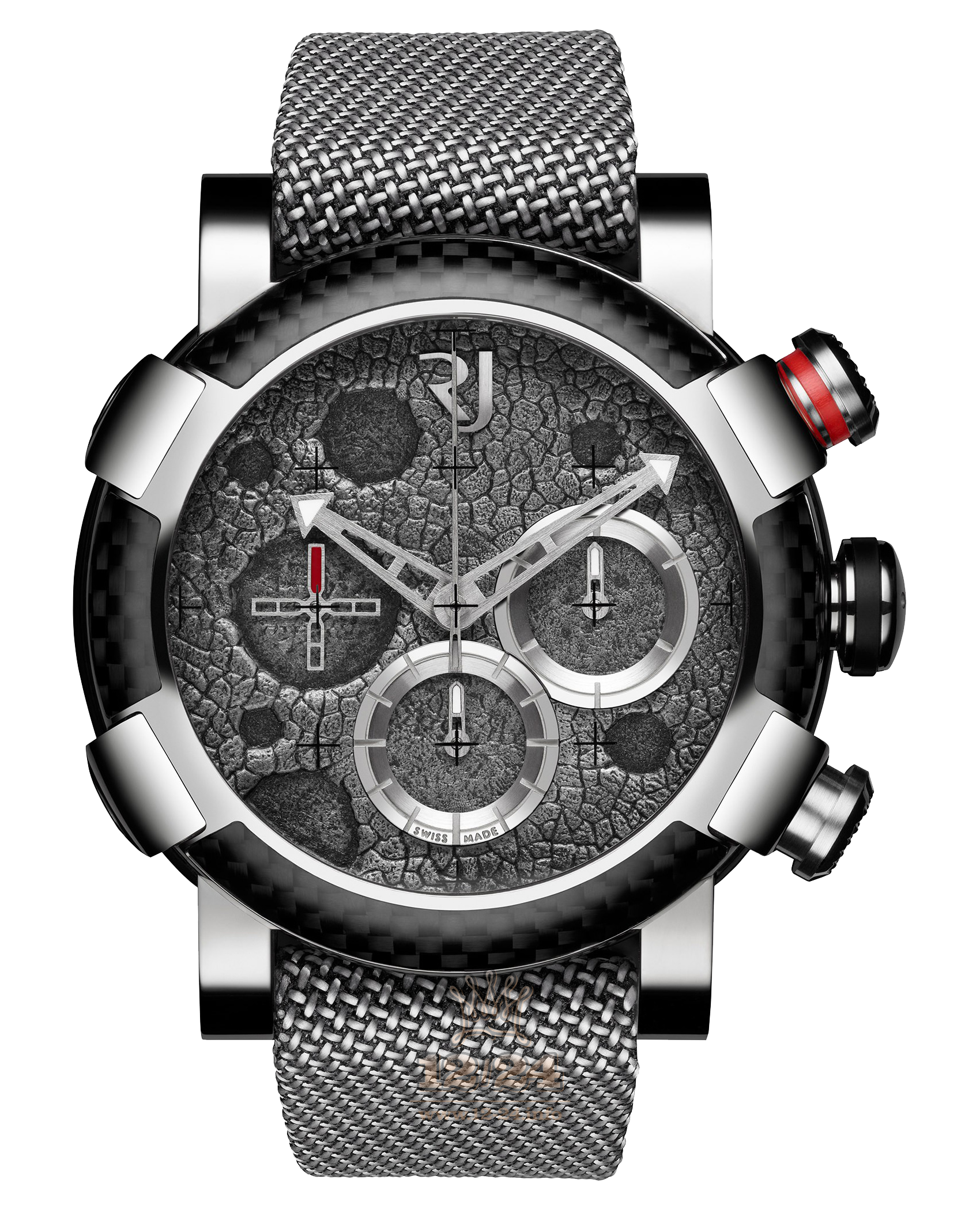 Romain Jerome Air Watch RJ.M.CH.002.01 46 mm Stainless steel Carbon Case Gray Dial