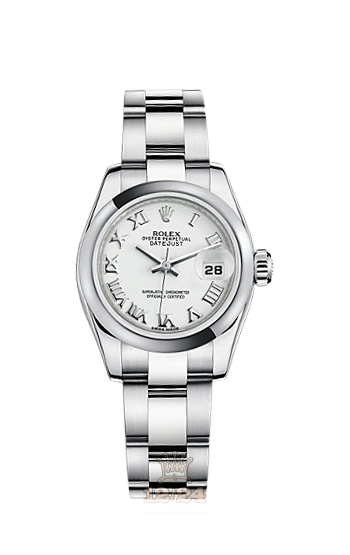 Rolex Lady-Datejust Watch 179160-0032 26 mm Stainless steel Case White Dial