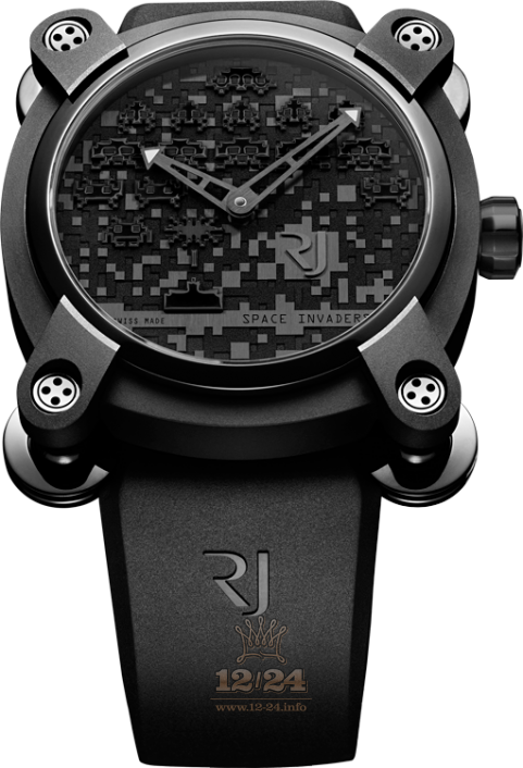 Romain Jerome Collaborations Watch RJ.M.AU.IN.006.11 46 mm Stainless steel PVD coating Case Black Dial