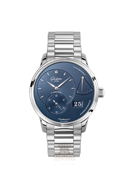 Glashutte Pano Watch 1-65-01-26-12-70 40 mm Stainless steel Case Dark blue Dial