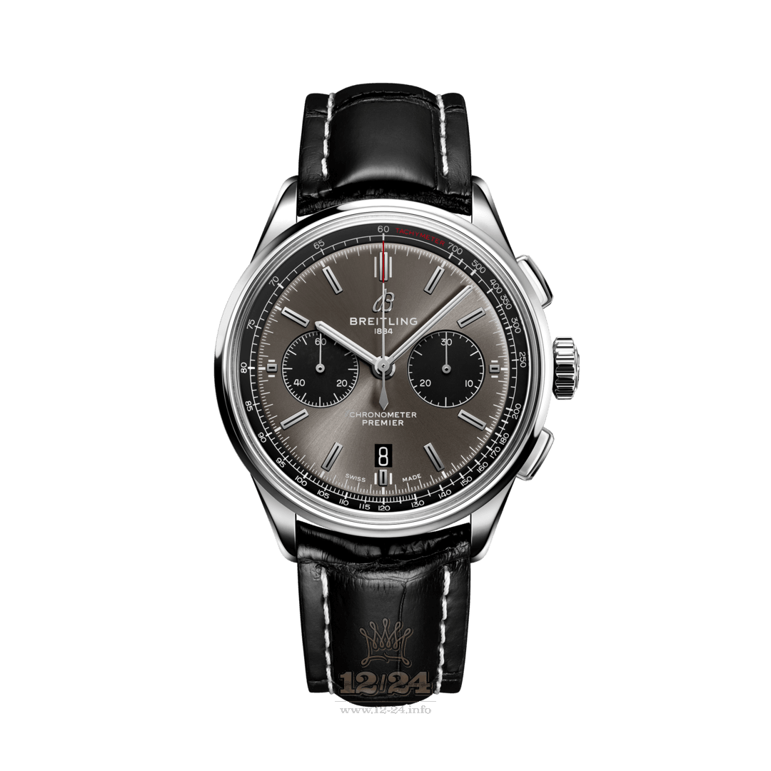 Breitling Premier Watch AB0118221B1P1 42 mm Stainless steel Case Gray Dial