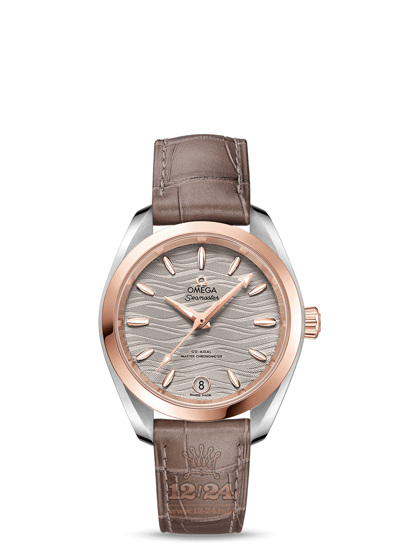 Omega Aqua Terra 150 M Watch 220.23.34.20.06.001 34 mm Stainless steel Case Gray Dial