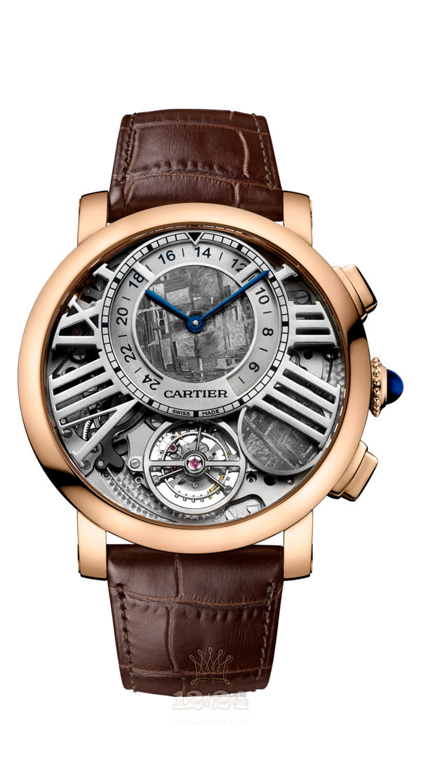 Cartier Rotonde de Cartier Watch WHRO0013 47 mm Pink gold Case Gray Dial