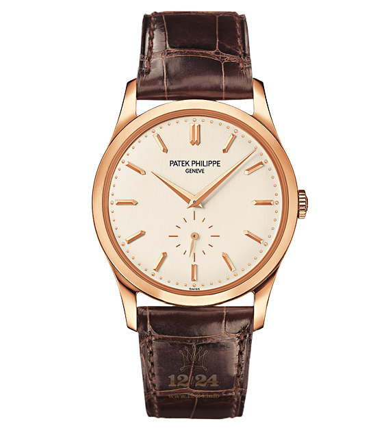 Patek Philippe Calatrava Watch 5196R-001 37 mm Pink gold Case White Dial