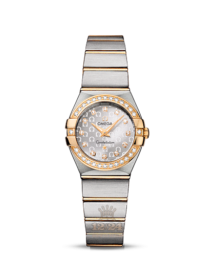 Omega Constellation Watch 123.25.24.60.52.002 24 mm Steel / Yellow gold Case Silver Dial
