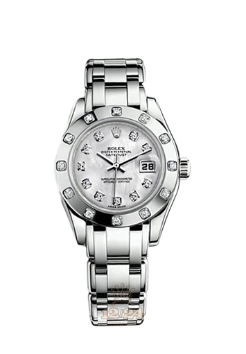 Rolex Pearlmaster Watch 80319-0039 29 mm White gold Case White Dial