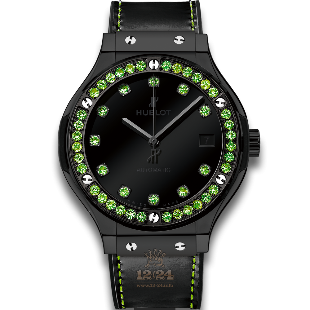 Hublot Classic Fusion Watch 565.CX.1210.VR.1222 38 mm Ceramics Case Black Dial