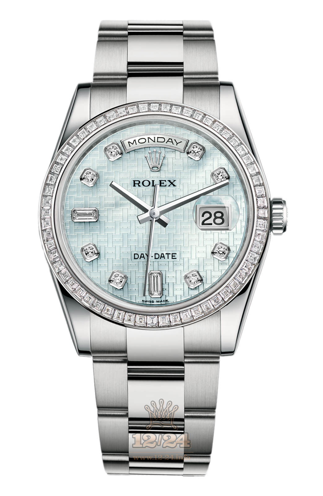 Rolex Day-Date Watch 118399br-0063 36 mm White gold Case Blue Dial