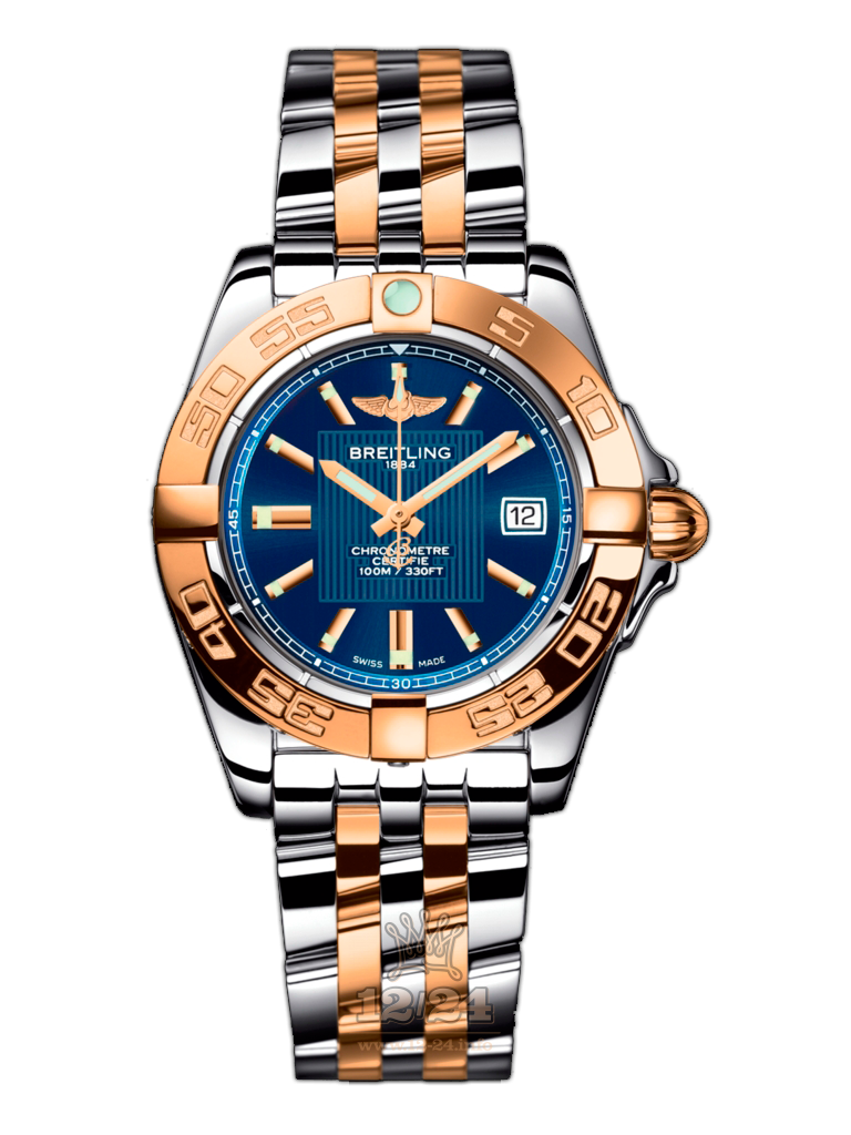 Breitling Galactic Watch C71356L2/C813/367C 32 mm Steel / Pink gold Case Dark blue Dial