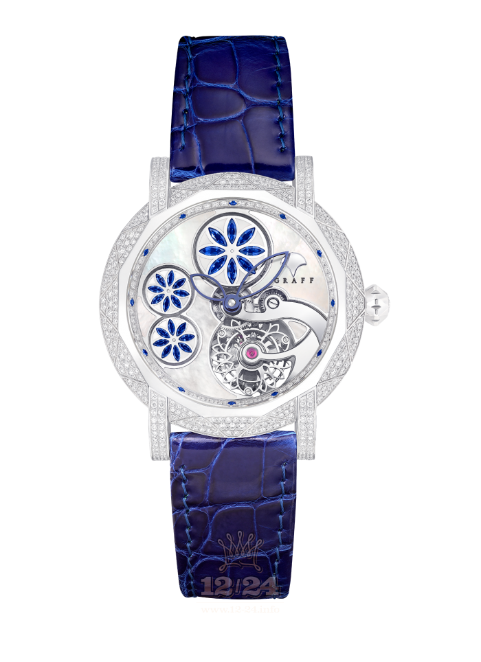 Graff MasterGraff Watch MGF42WGSLDMPWS 42 mm White gold Case White Dark blue Dial
