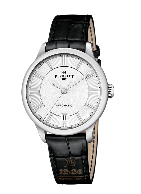 Perrelet First Class Watch A2068/1 35 mm Stainless steel Case White Dial