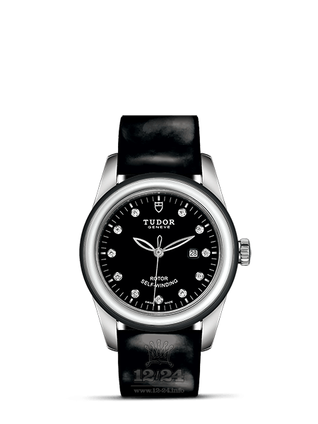 Tudor Glamour Watch 53010N-0010 31 mm Stainless steel Ceramics Case Black Dial