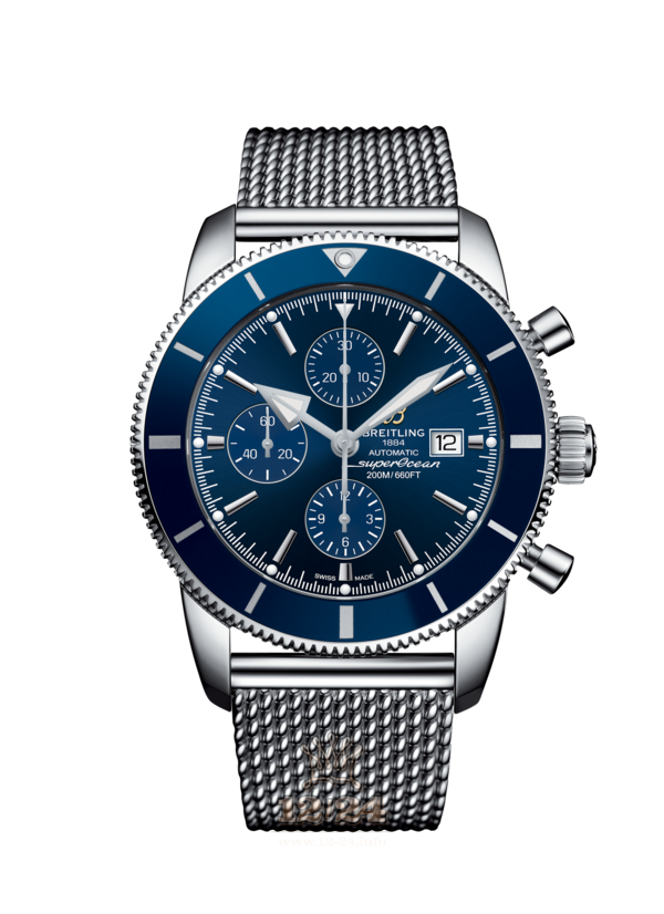 Breitling Superocean Heritage II Watch A1331216.C963.152A 46 mm Stainless steel Case Dark blue Dial