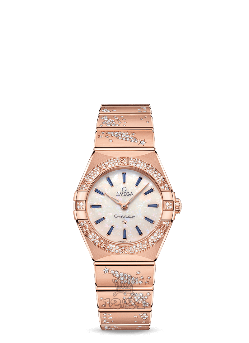 Omega Constellation Watch 131.55.28.60.99.002 28 mm Pink gold Case White Dial