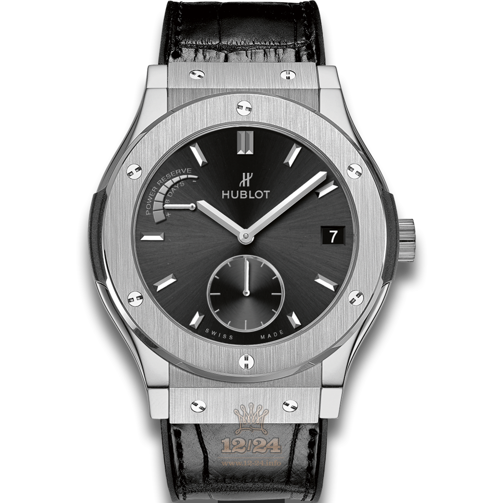 Hublot Classic Fusion Watch 516.NX.1470.LR 45 mm Titanium Case Black Dial