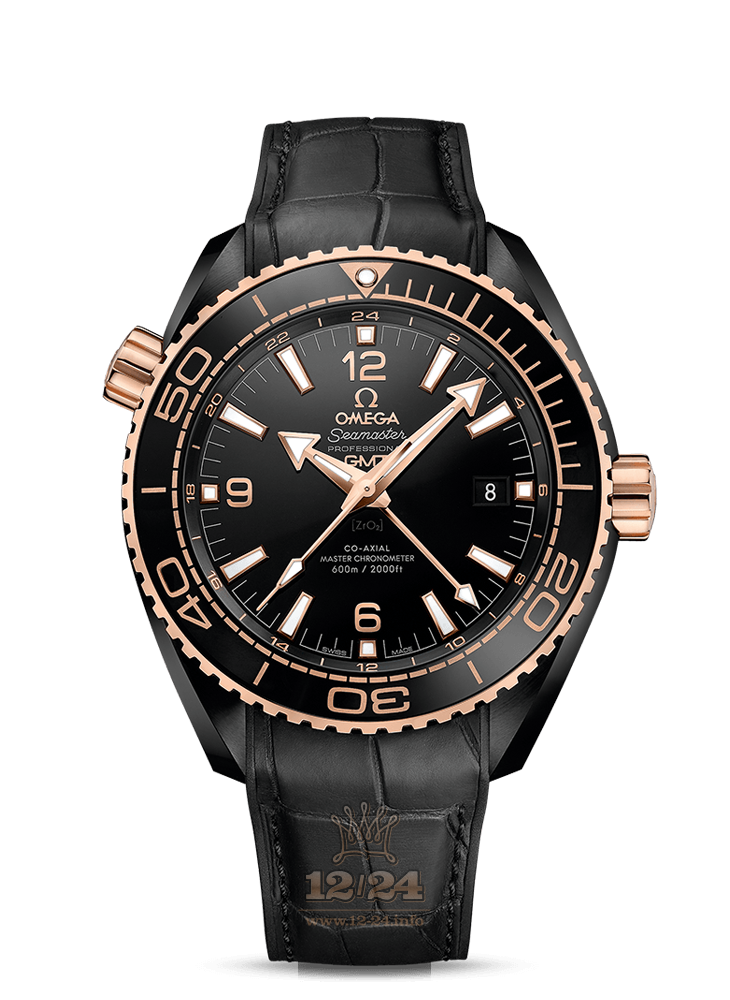 Omega Planet Ocean 600 M Watch 215.63.46.22.01.001 45 mm Pink gold Ceramics Case Black Dial