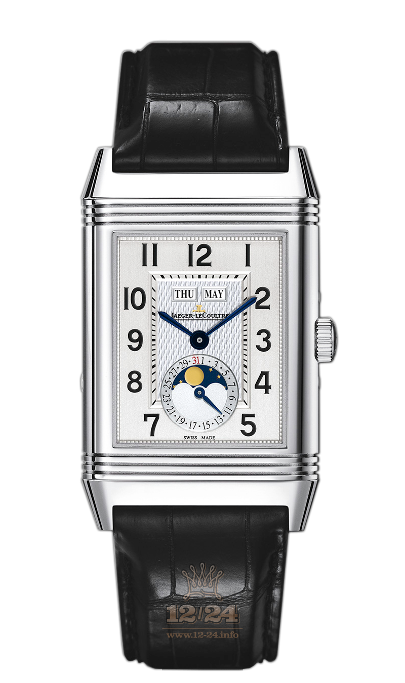 Jaeger-LeCoultre Reverso Watch 3758420 49 mm Stainless steel Case White Silver Dial