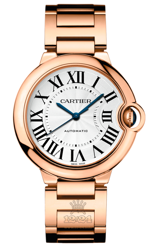 Cartier Ballon Bleu de Cartier Watch W69004Z2 37 mm Pink gold Case Silver Dial