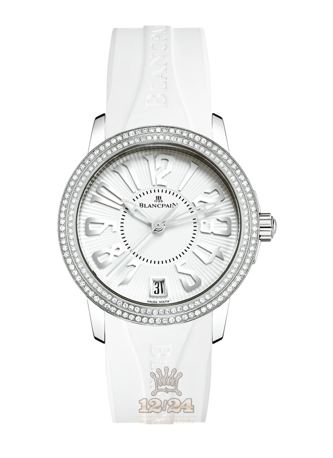 Blancpain Women Watch 3300-4527-64B 34 mm Stainless steel Case White Dial