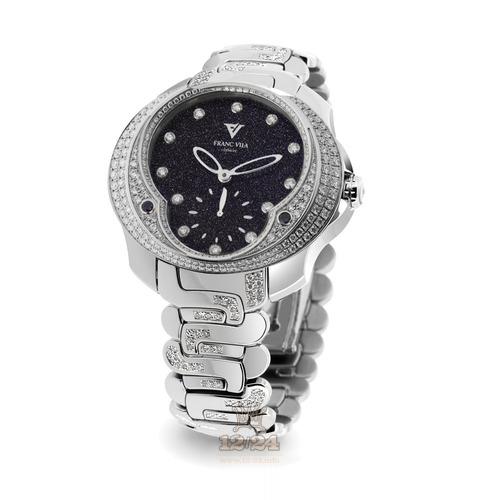 Franc Vila Tribute To Ladies Watch 80Q.SS.SFB.NOI 41 mm Stainless steel Case Black Dial