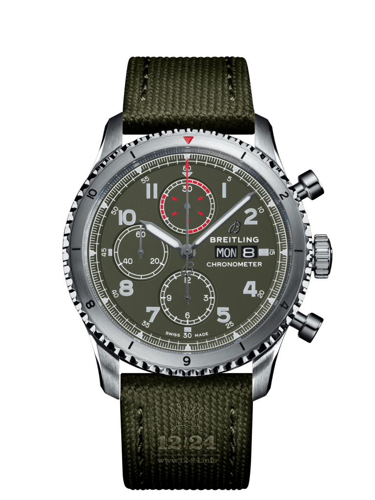 Breitling Navitimer Watch A133161A1L1X1 43 mm Stainless steel Case Green Dial