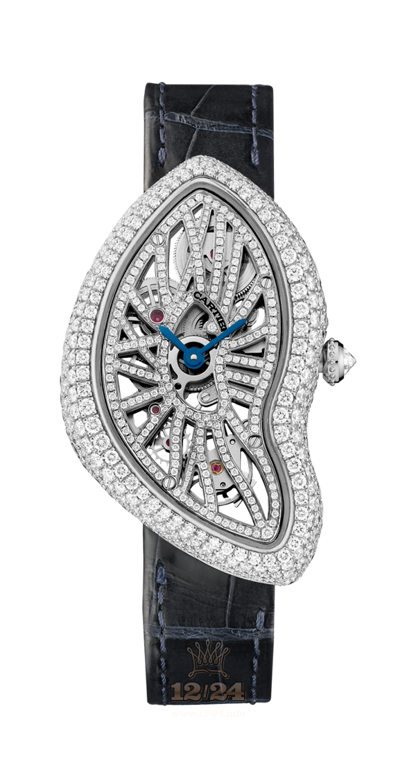 Cartier Crash Watch HPI00935 28 mm Platinum Case Silver Dial