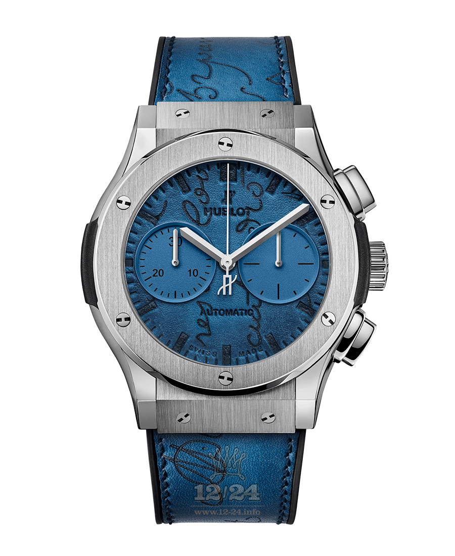 Hublot Classic Fusion Watch 521.NX.050B.VR.BER18 45 mm Titanium Case Dark blue Dial