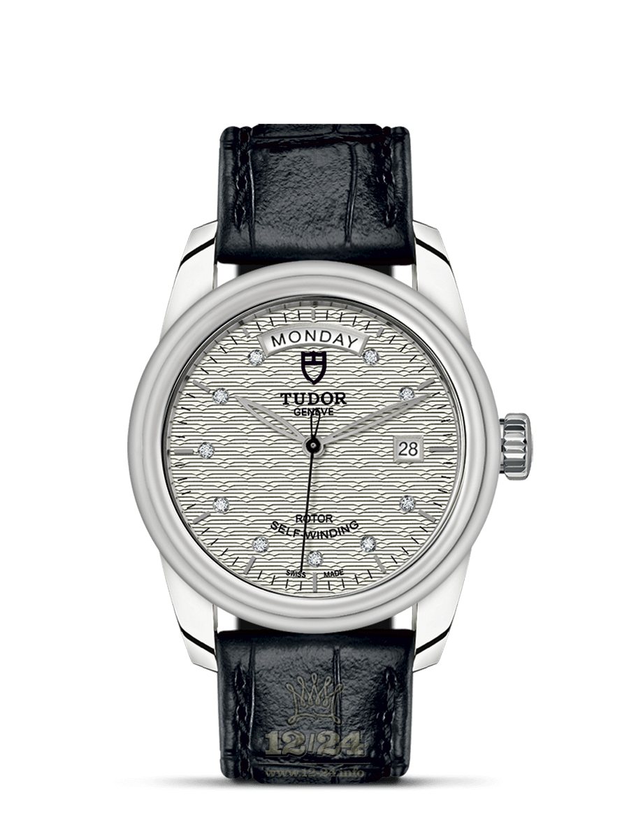 Tudor Glamour Watch M56000-0038 39 mm Stainless steel Case Silver Dial