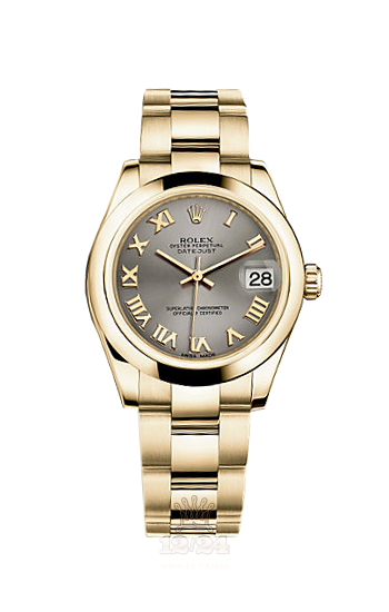 Rolex Datejust Watch 178248-0078 31 mm Yellow gold Case Silver Dial