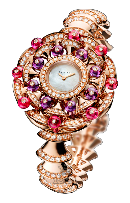 Bvlgari Divas Dream Watch 102080 DVP39WGD1GD1AR 39 mm Pink gold Case White Dial