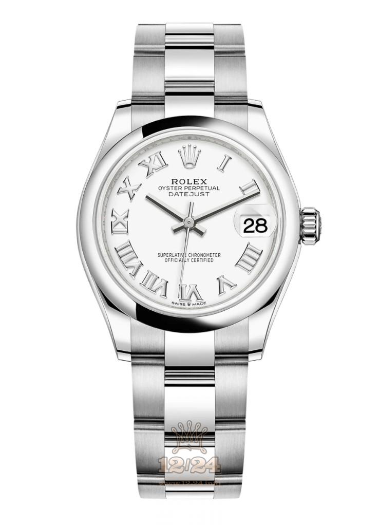 Rolex Datejust Watch 278240-0003 31 mm Stainless steel White gold Case White Dial