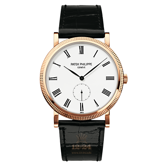 Patek Philippe Calatrava Watch 5119R-001 36 mm Pink gold Case White Dial