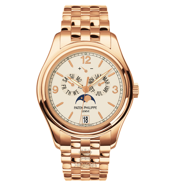 Patek Philippe Complications Watch 5146/1R-001 39 mm Pink gold Case Beige Dial