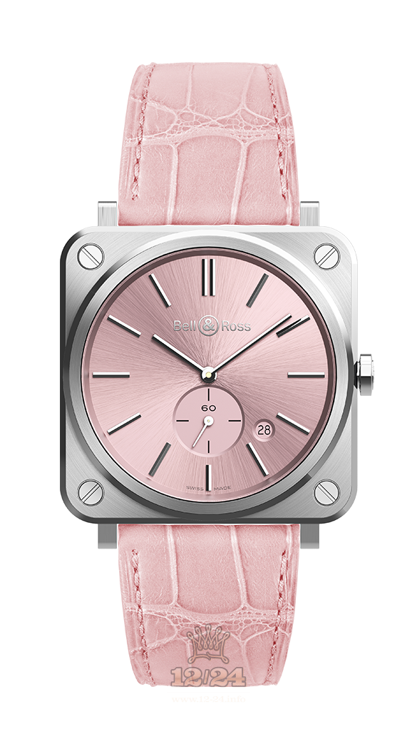 Bell & Ross Instruments Watch BRS-PK-ST/SCR 39 mm Stainless steel Case Pink Dial