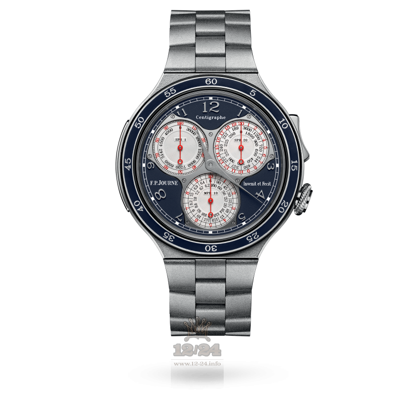 F.P.Journe Linesport Watch centigraphe pl 44 mm Platinum Case Dark blue Dial
