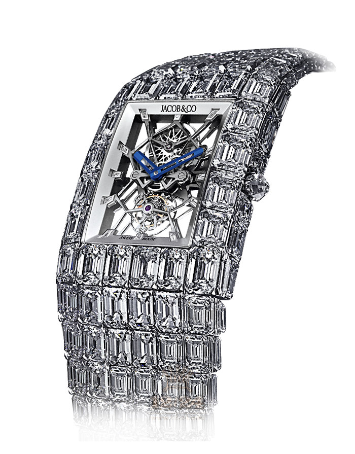 Jacob & Co High Jewelry Masterpieces Watch BL150.30.BD.BD.A30BA White gold Case Silver Dial