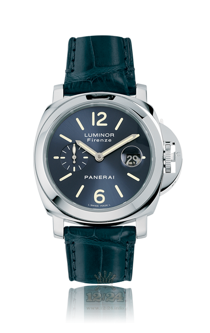 Panerai 2005 Watch PAM00229 44 mm Stainless steel Case Dark blue Dial