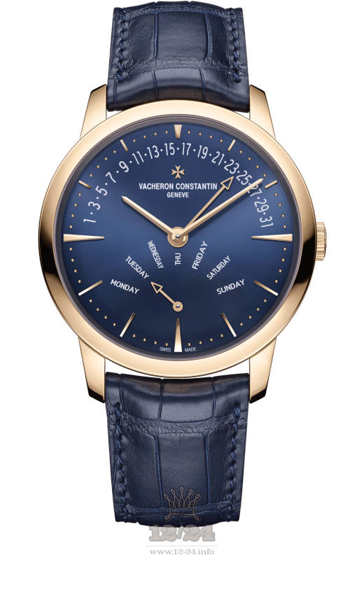 Vacheron Constantin Patrimony Watch 4000U/000R-B516 42 mm Pink gold Case Dark blue Dial