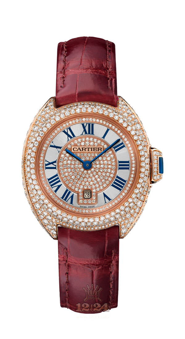 Cartier Cle de Cartier Watch WJCL0035 31 mm Pink gold Case Silver Golden Dial