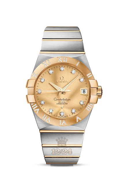 Omega Constellation Watch 123.25.38.21.58.002 38 mm Steel / Yellow gold Case