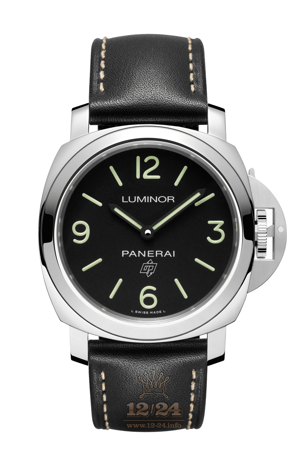 Panerai Luminor Watch PAM00773 44 mm Stainless steel Case Black Dial