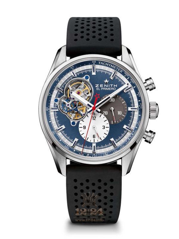 Zenith Chronomaster Watch 03.2040.4061/52.R576 42 mm Stainless steel Case Dark blue Dial