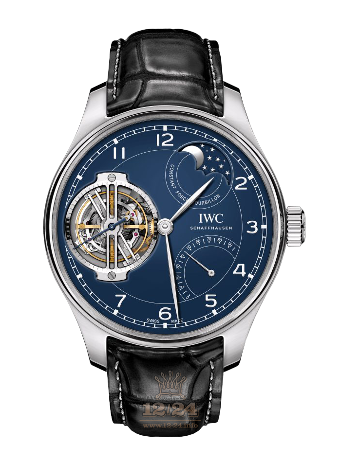 IWC Portugieser Watch IW590203 46 mm Platinum Case Dark blue Dial