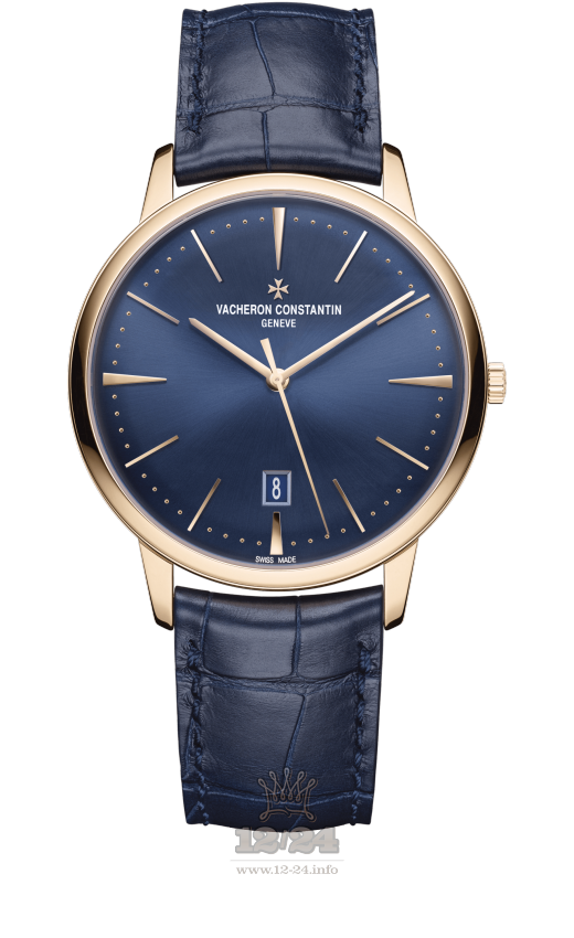 Vacheron Constantin Patrimony Watch 85180/000R-B515 40 mm Pink gold Case Dark blue Dial