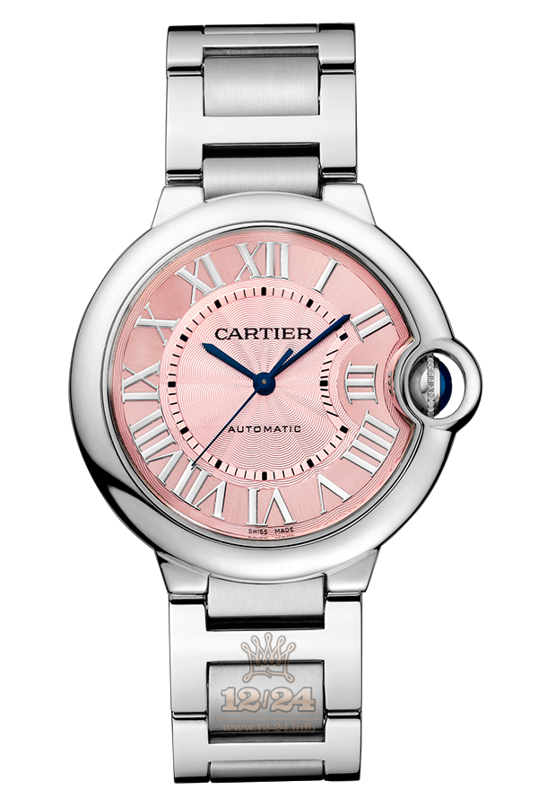 Cartier Ballon Bleu de Cartier Watch W6920041 37 mm Stainless steel Case Pink Dial